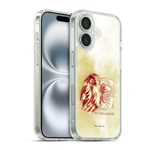 Harry Potter Deathly Hallows XVI Gryffindor Soft Gel Case for Apple iPhone 16 & MagSafe