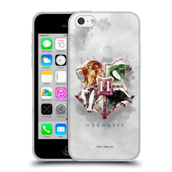 Harry Potter Deathly Hallows XVI Hogwarts Soft Gel Case for Apple iPhone 5c