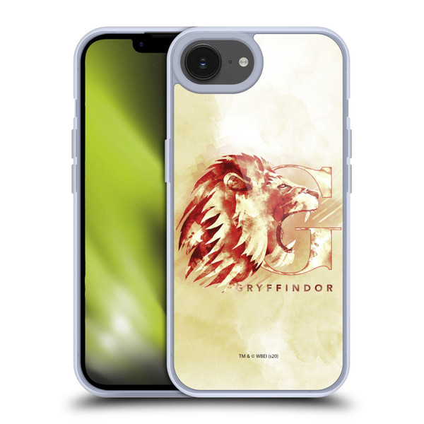 Harry Potter Deathly Hallows XVI Gryffindor Soft Gel Case for Apple iPhone 16e & MagSafe