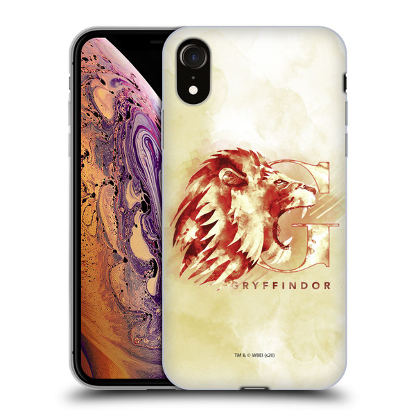Harry Potter Deathly Hallows XVI Gryffindor Soft Gel Case for Apple iPhone XR