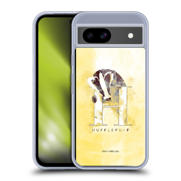 Harry Potter Deathly Hallows XVI Hufflepuff Soft Gel Case for Google Pixel 8a