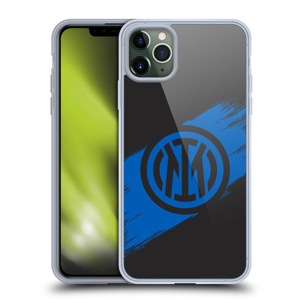 Fc Internazionale Milano Graphics Brush Strokes Soft Gel Case for Apple iPhone 11 Pro Max & MagSafe