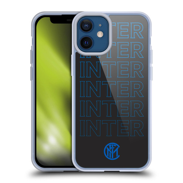 Fc Internazionale Milano Graphics Logo Type Soft Gel Case for Apple iPhone 12 Mini & MagSafe