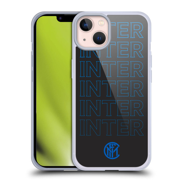 Fc Internazionale Milano Graphics Logo Type Soft Gel Case for Apple iPhone 13