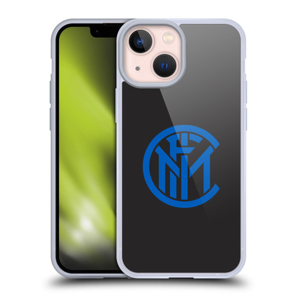 Fc Internazionale Milano Graphics Plain Soft Gel Case for Apple iPhone 13 Mini & MagSafe