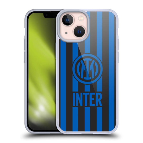 Fc Internazionale Milano Graphics Stripes 2 Soft Gel Case for Apple iPhone 13 Mini & MagSafe