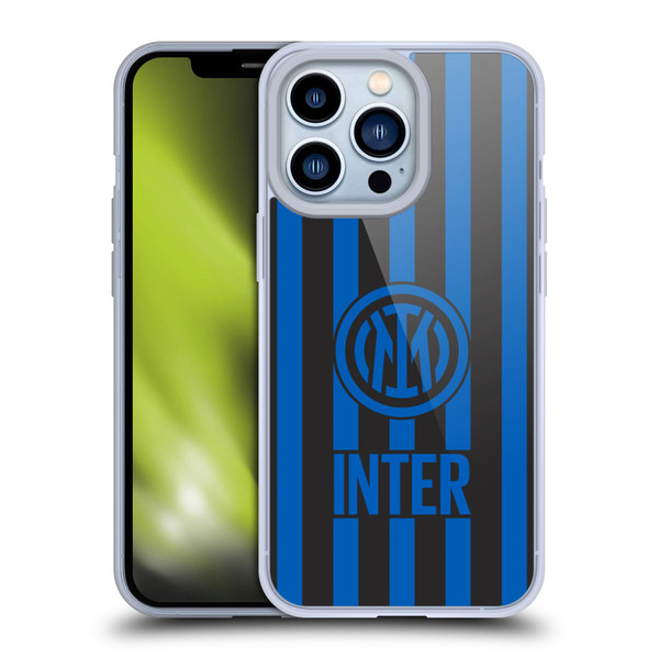Fc Internazionale Milano Graphics Stripes 2 Soft Gel Case for Apple iPhone 13 Pro & MagSafe