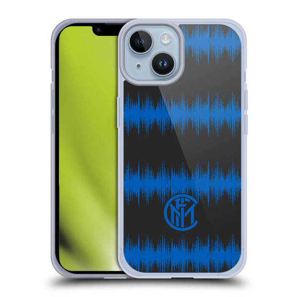 Fc Internazionale Milano Graphics Audio Wave Soft Gel Case for Apple iPhone 14