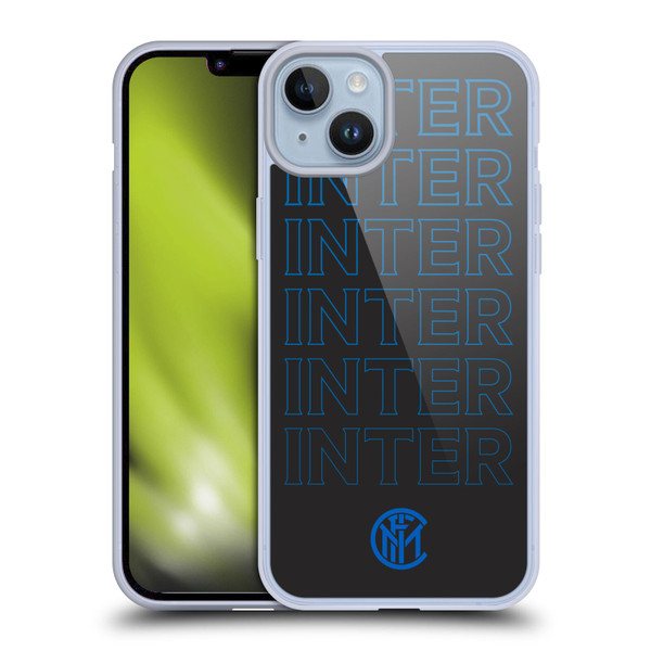 Fc Internazionale Milano Graphics Logo Type Soft Gel Case for Apple iPhone 14 Plus & MagSafe