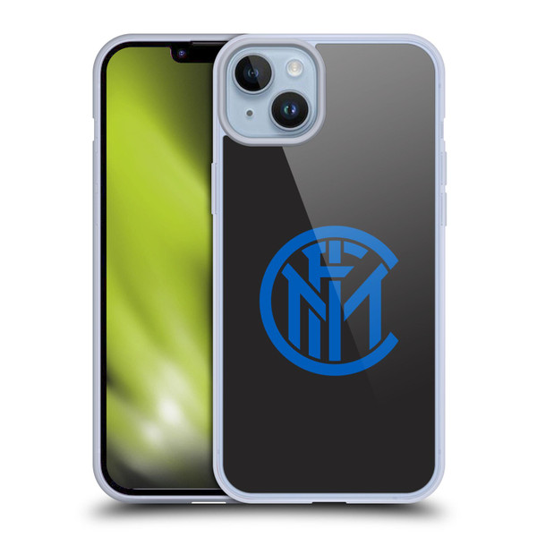 Fc Internazionale Milano Graphics Plain Soft Gel Case for Apple iPhone 14 Plus & MagSafe