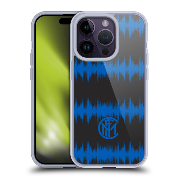 Fc Internazionale Milano Graphics Audio Wave Soft Gel Case for Apple iPhone 14 Pro & MagSafe