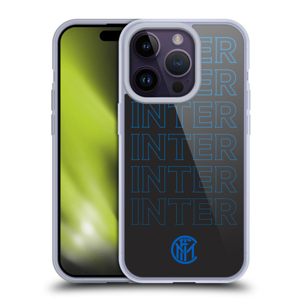 Fc Internazionale Milano Graphics Logo Type Soft Gel Case for Apple iPhone 14 Pro & MagSafe