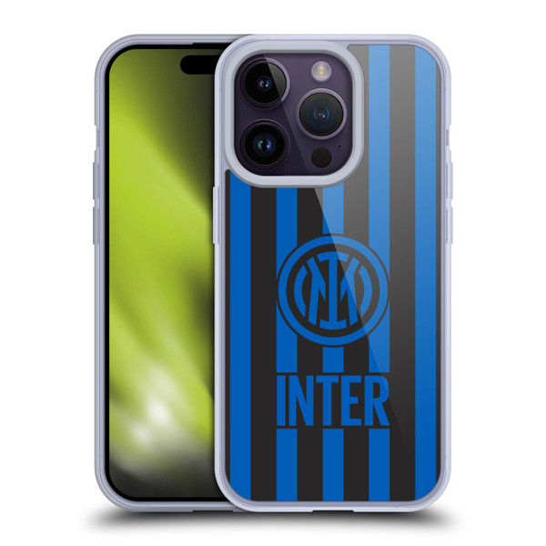 Fc Internazionale Milano Graphics Stripes 2 Soft Gel Case for Apple iPhone 14 Pro & MagSafe