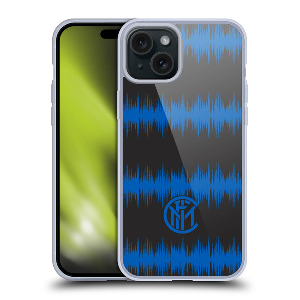 Fc Internazionale Milano Graphics Audio Wave Soft Gel Case for Apple iPhone 15 Plus & MagSafe
