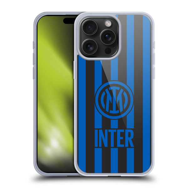 Fc Internazionale Milano Graphics Stripes 2 Soft Gel Case for Apple iPhone 15 Pro Max & MagSafe