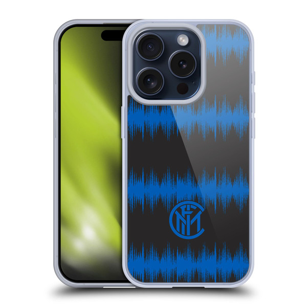 Fc Internazionale Milano Graphics Audio Wave Soft Gel Case for Apple iPhone 15 Pro & MagSafe