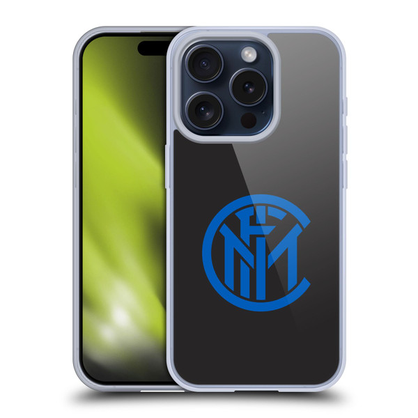 Fc Internazionale Milano Graphics Plain Soft Gel Case for Apple iPhone 15 Pro & MagSafe