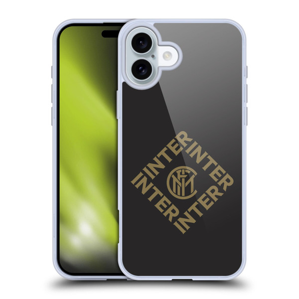 Fc Internazionale Milano Graphics Diamond Soft Gel Case for Apple iPhone 16 Plus & MagSafe