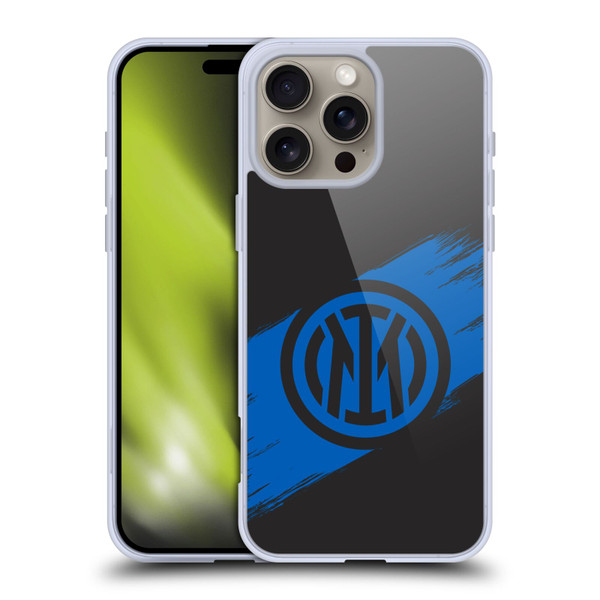 Fc Internazionale Milano Graphics Brush Strokes Soft Gel Case for Apple iPhone 16 Pro Max & MagSafe