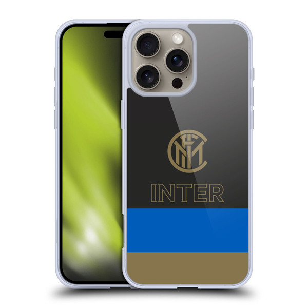Fc Internazionale Milano Graphics Stripes Soft Gel Case for Apple iPhone 16 Pro Max & MagSafe