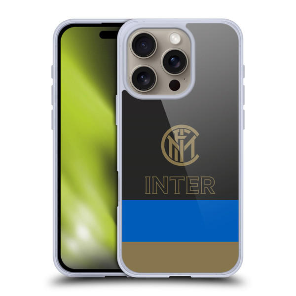 Fc Internazionale Milano Graphics Stripes Soft Gel Case for Apple iPhone 16 Pro & MagSafe