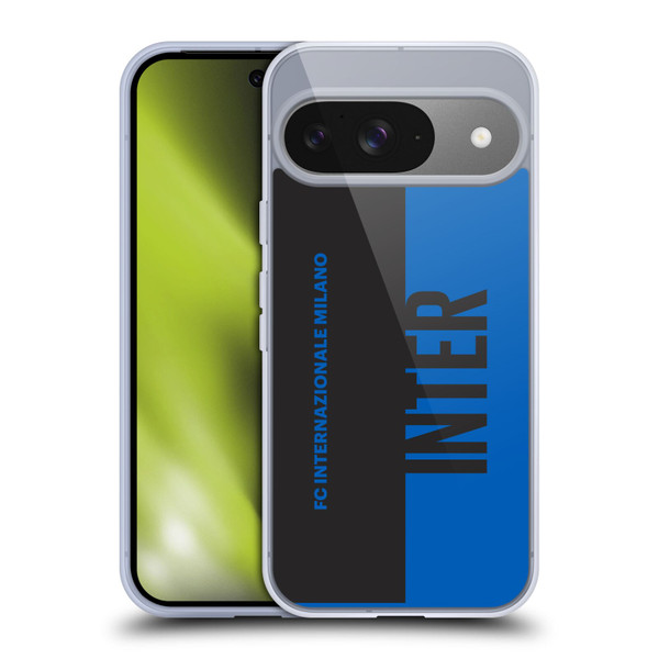 Fc Internazionale Milano Graphics Half Soft Gel Case for Google Pixel 9 / Pixel 9 Pro