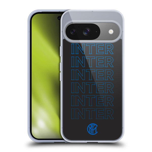 Fc Internazionale Milano Graphics Logo Type Soft Gel Case for Google Pixel 9 / Pixel 9 Pro