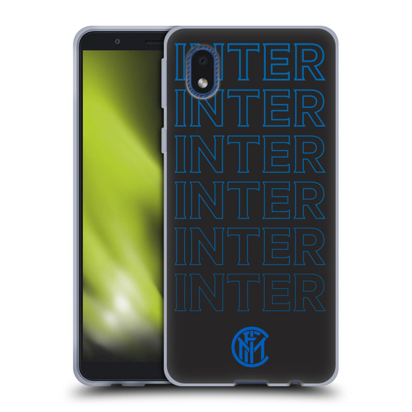 Fc Internazionale Milano Graphics Logo Type Soft Gel Case for Samsung Galaxy A01 Core (2020)