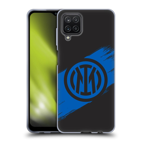 Fc Internazionale Milano Graphics Brush Strokes Soft Gel Case for Samsung Galaxy A12 (2020)