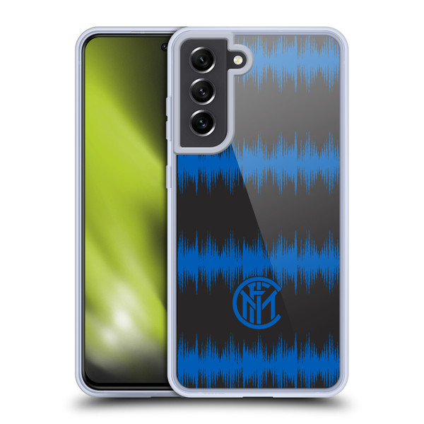 Fc Internazionale Milano Graphics Audio Wave Soft Gel Case for Samsung Galaxy S21 FE 5G & MagSafe