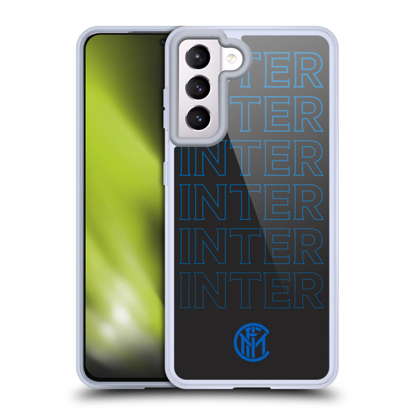 Fc Internazionale Milano Graphics Logo Type Soft Gel Case for Samsung Galaxy S21 5G & MagSafe