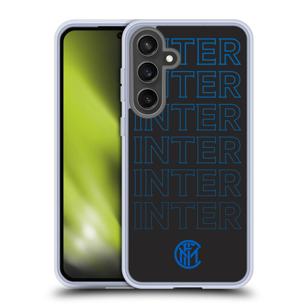 Fc Internazionale Milano Graphics Logo Type Soft Gel Case for Samsung Galaxy S24 FE & MagSafe