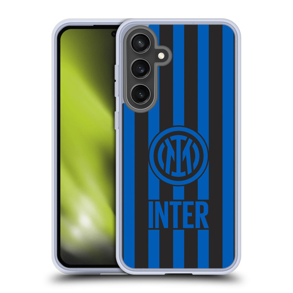 Fc Internazionale Milano Graphics Stripes 2 Soft Gel Case for Samsung Galaxy S24 FE & MagSafe