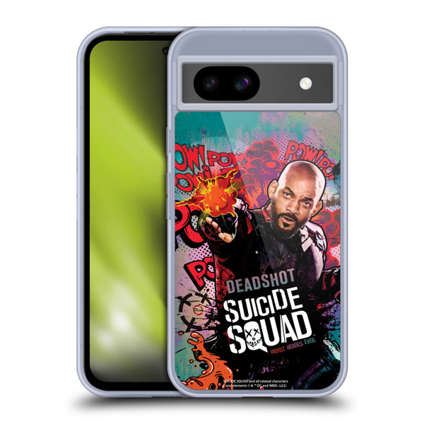 Suicide Squad 2016 Graphics Deadshot Poster Soft Gel Case for Google Pixel 8a