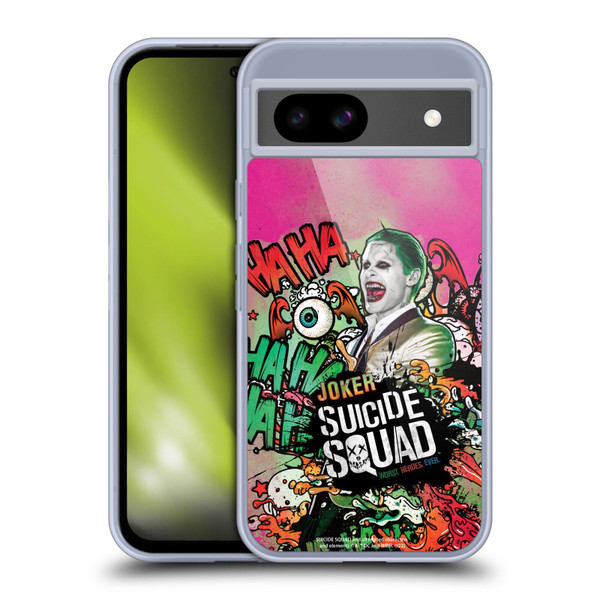 Suicide Squad 2016 Graphics Joker Poster Soft Gel Case for Google Pixel 8a