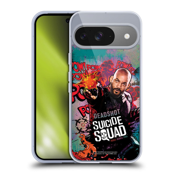Suicide Squad 2016 Graphics Deadshot Poster Soft Gel Case for Google Pixel 9 / Pixel 9 Pro