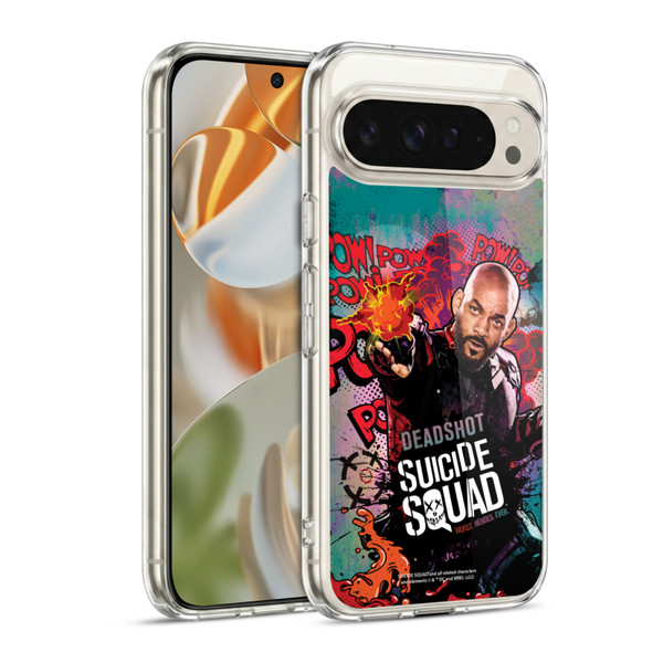 Suicide Squad 2016 Graphics Deadshot Poster Soft Gel Case for Google Pixel 9 / Pixel 9 Pro
