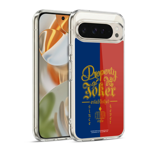 Suicide Squad 2016 Graphics Property Of Joker Soft Gel Case for Google Pixel 9 / Pixel 9 Pro