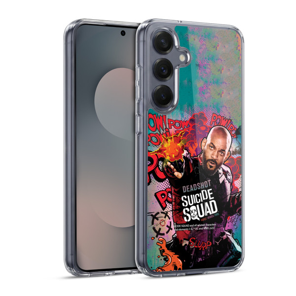 Suicide Squad 2016 Graphics Deadshot Poster Soft Gel Case for Samsung Galaxy S25 & MagSafe