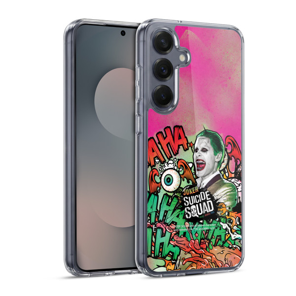 Suicide Squad 2016 Graphics Joker Poster Soft Gel Case for Samsung Galaxy S25 & MagSafe