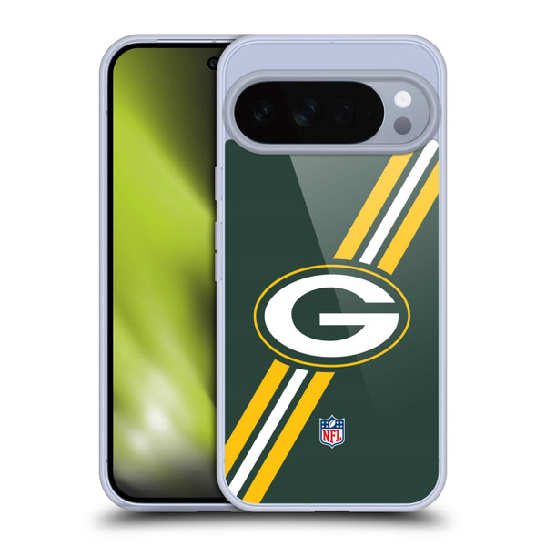 NFL Green Bay Packers Logo Stripes Soft Gel Case for Google Pixel 10 Pro XL