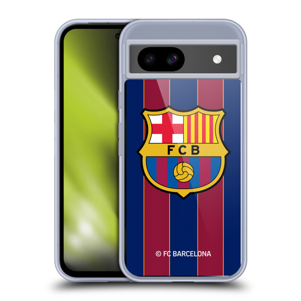FC Barcelona 2020/21 Crest Kit Home Soft Gel Case for Google Pixel 8a
