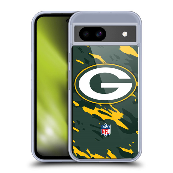 NFL Green Bay Packers Logo Camou Soft Gel Case for Google Pixel 8a