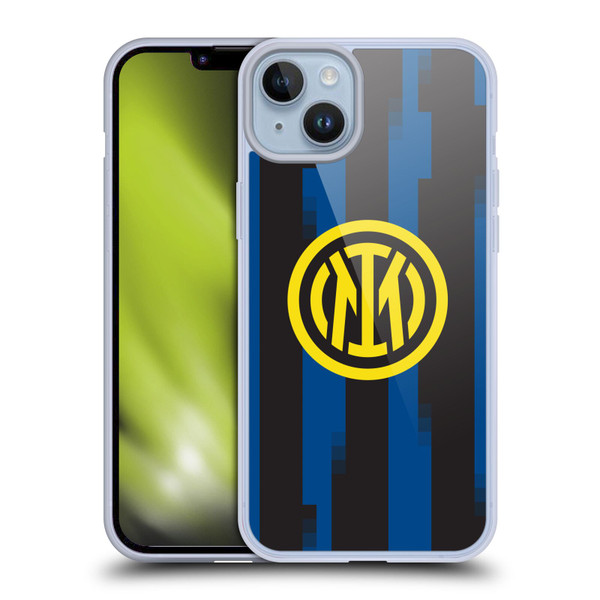 Fc Internazionale Milano 2023/24 Crest Kit Home Soft Gel Case for Apple iPhone 14 Plus & MagSafe