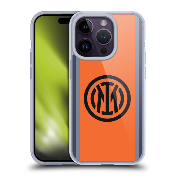 Fc Internazionale Milano 2023/24 Crest Kit Third Soft Gel Case for Apple iPhone 14 Pro & MagSafe