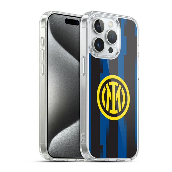 Fc Internazionale Milano 2023/24 Crest Kit Home Soft Gel Case for Apple iPhone 15 Pro & MagSafe