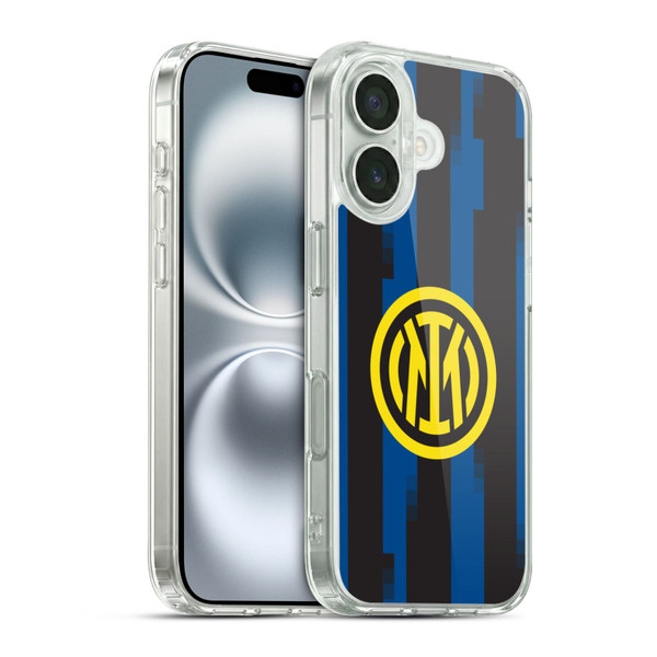 Fc Internazionale Milano 2023/24 Crest Kit Home Soft Gel Case for Apple iPhone 16 & MagSafe