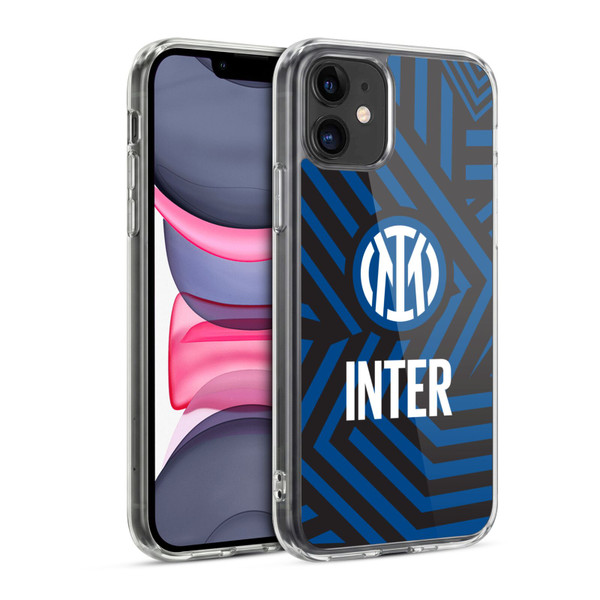 Fc Internazionale Milano Patterns Abstract 1 Soft Gel Case for Apple iPhone 11