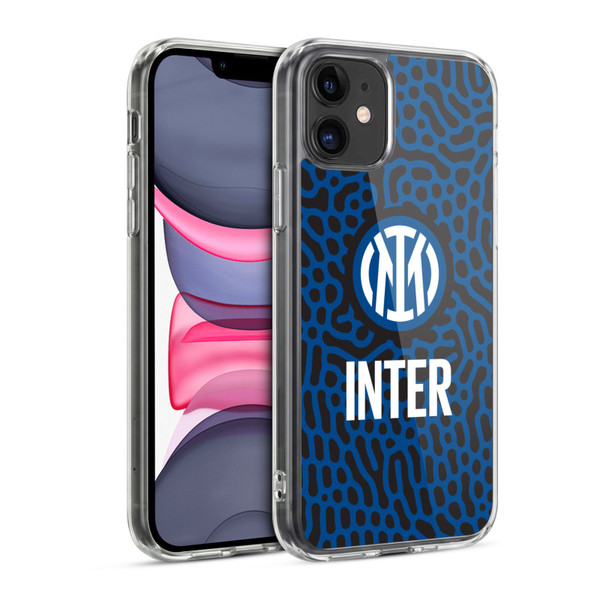 Fc Internazionale Milano Patterns Abstract 2 Soft Gel Case for Apple iPhone 11