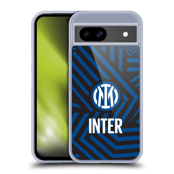 Fc Internazionale Milano Patterns Abstract 1 Soft Gel Case for Google Pixel 8a